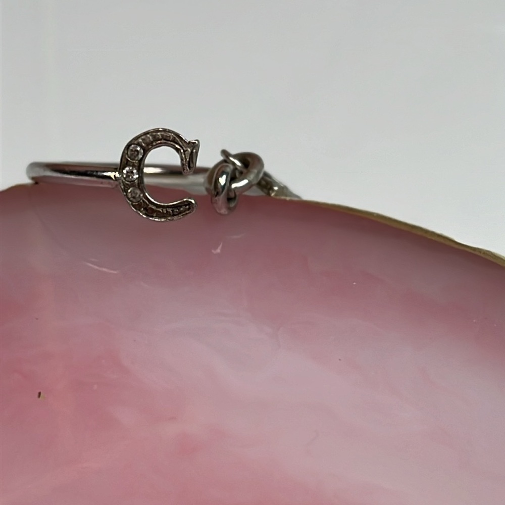 DIOR OPEN INITIAL DIAMOND RING - Picture 5 of 6